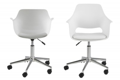 Dizajnová kancelárska stolička Narda, biela